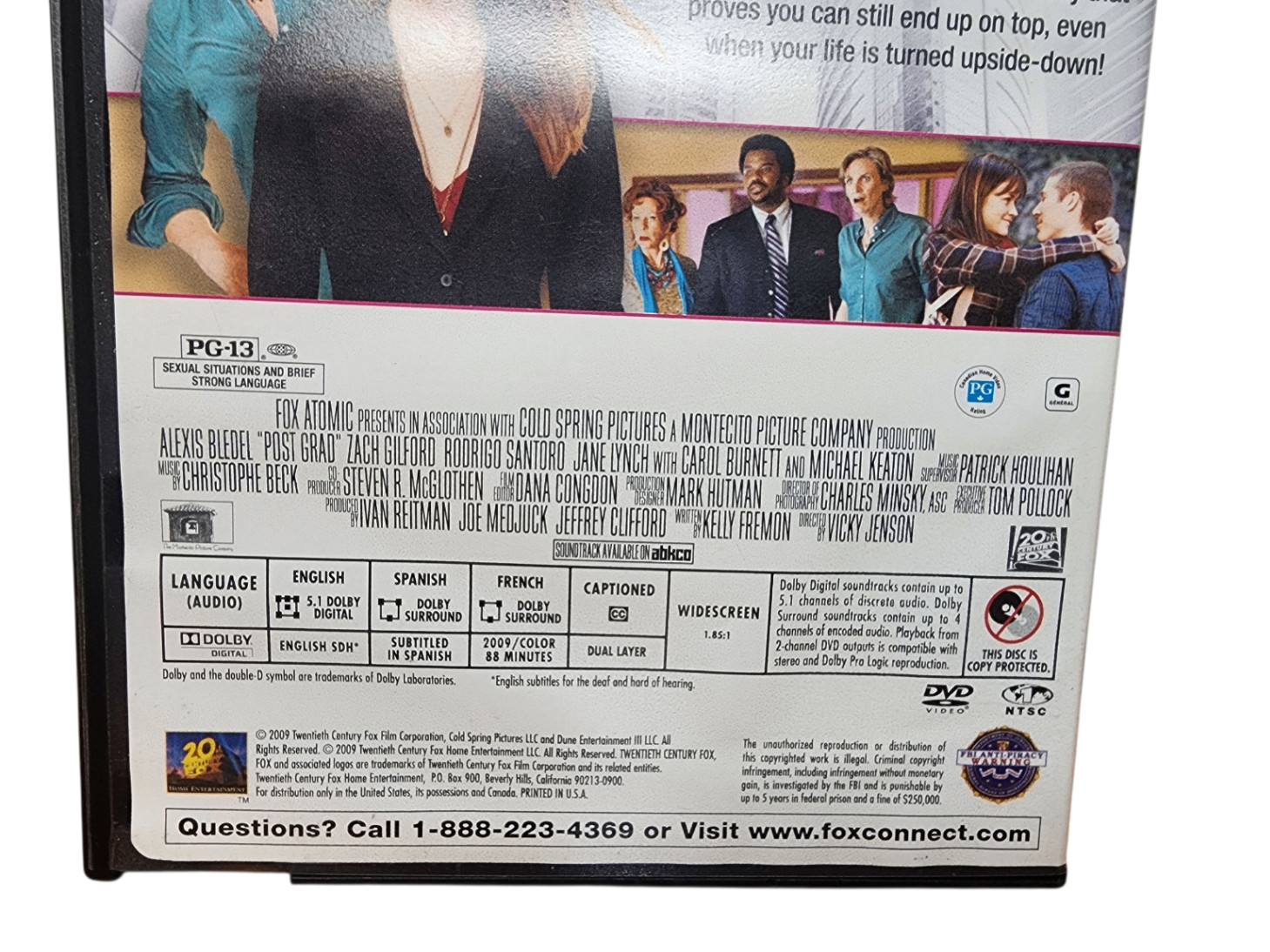 Post Grad DVD 2009 Alexis Bledel Michael Keaton Comedy