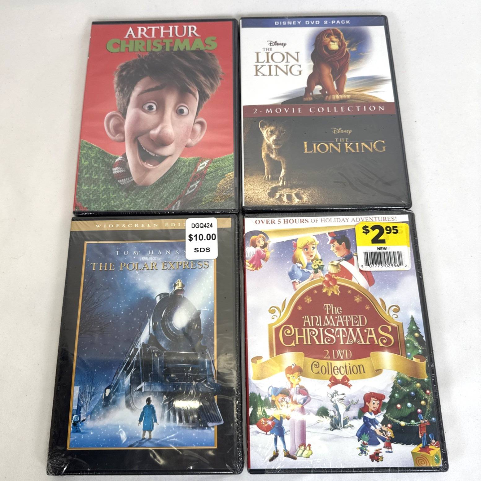 Lot of 16 New Sealed Kids Family DVDs Disney SpongeBob Jumanji Christmas