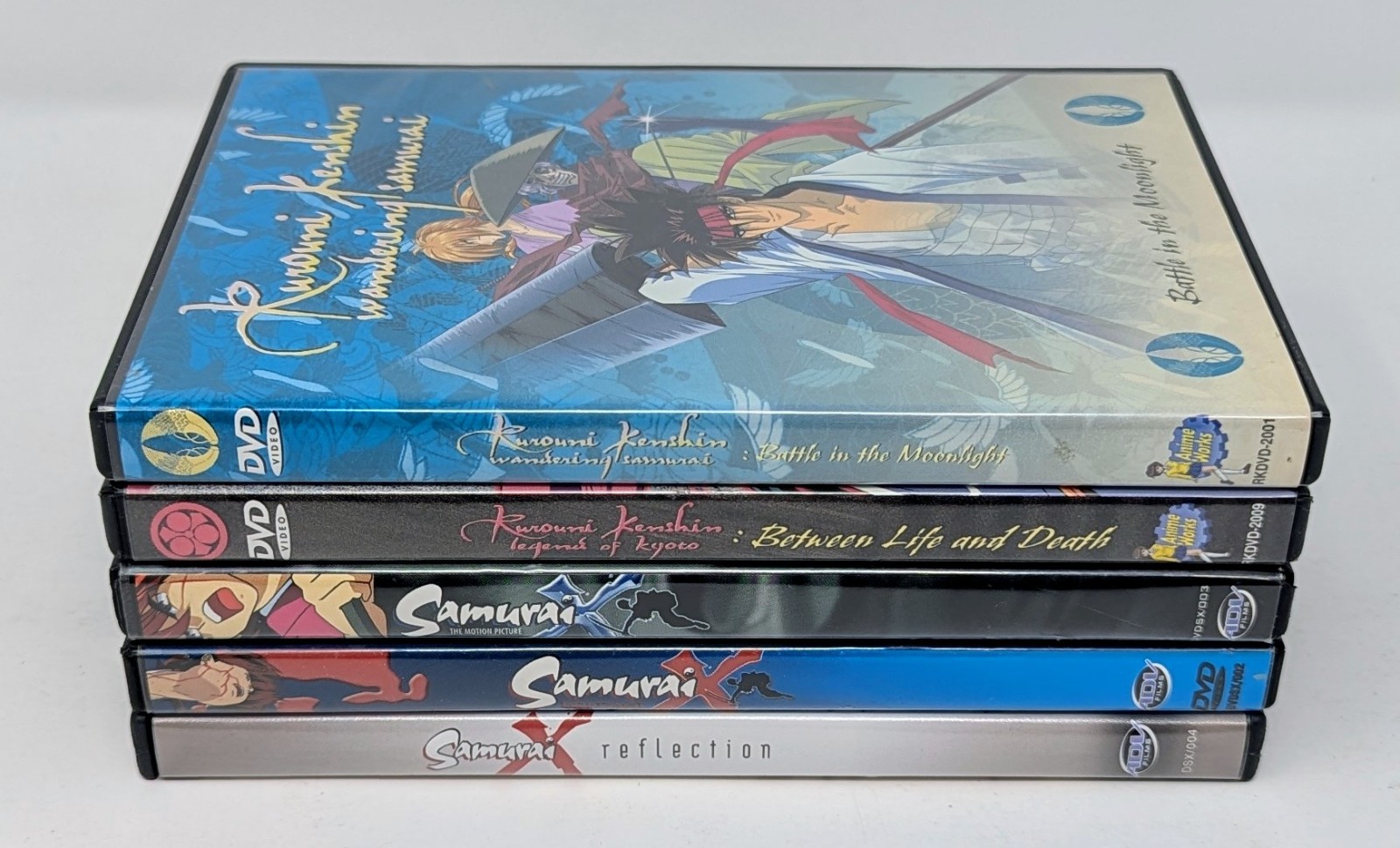Rurouni Kenshin / Samurai X 5 DVD Lot – Reflection, Betrayal, Legends Of Kyoto