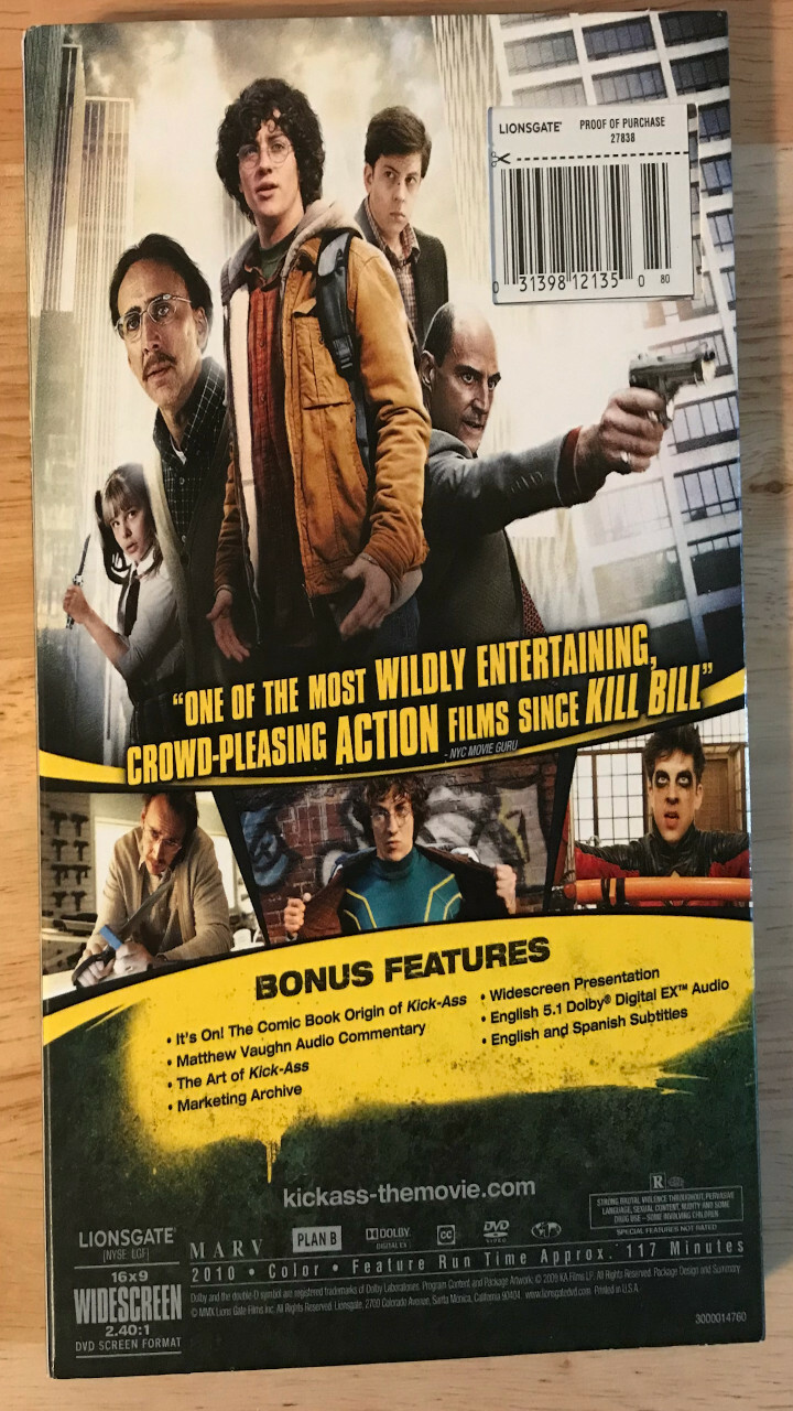 Kick-Ass DVD Matthew Vaughn(DIR) 2010 Very Good Condition