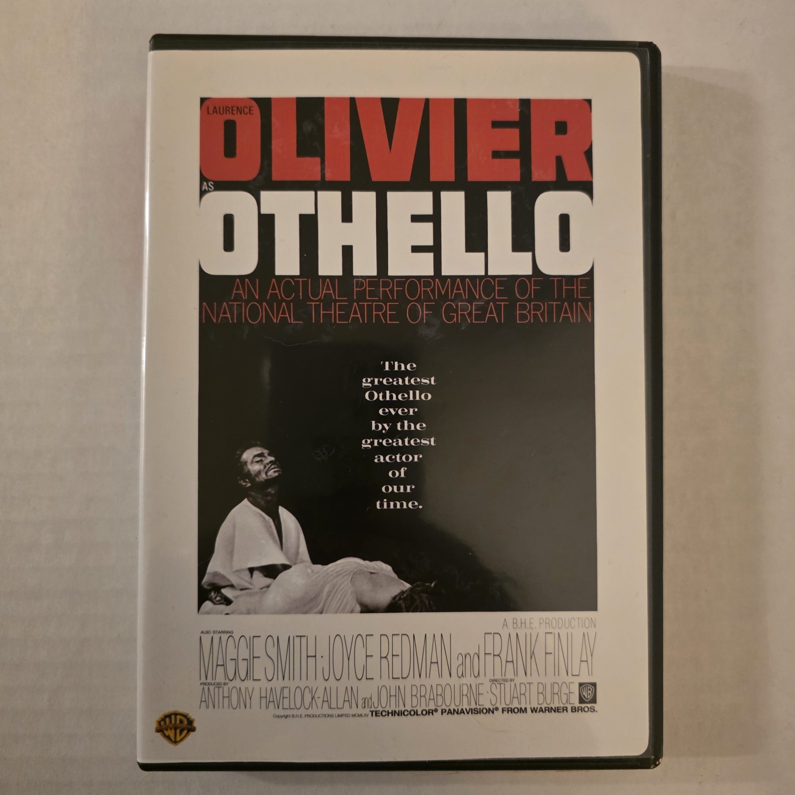 Othello (1965) Laurence Olivier Maggie Smith Widescreen Region 1 Shakespeare