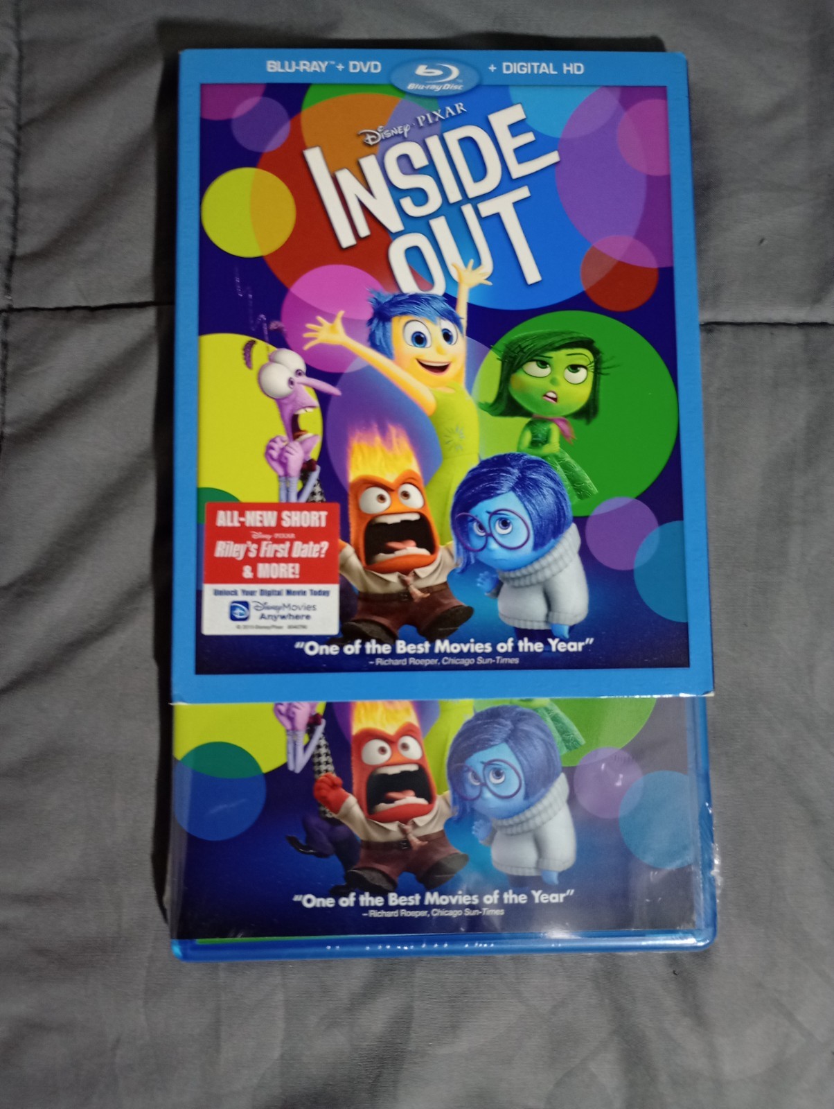 Inside Out (Blu-ray) Walt Disney Animation New Sealed Slip Cover Bonus Extras