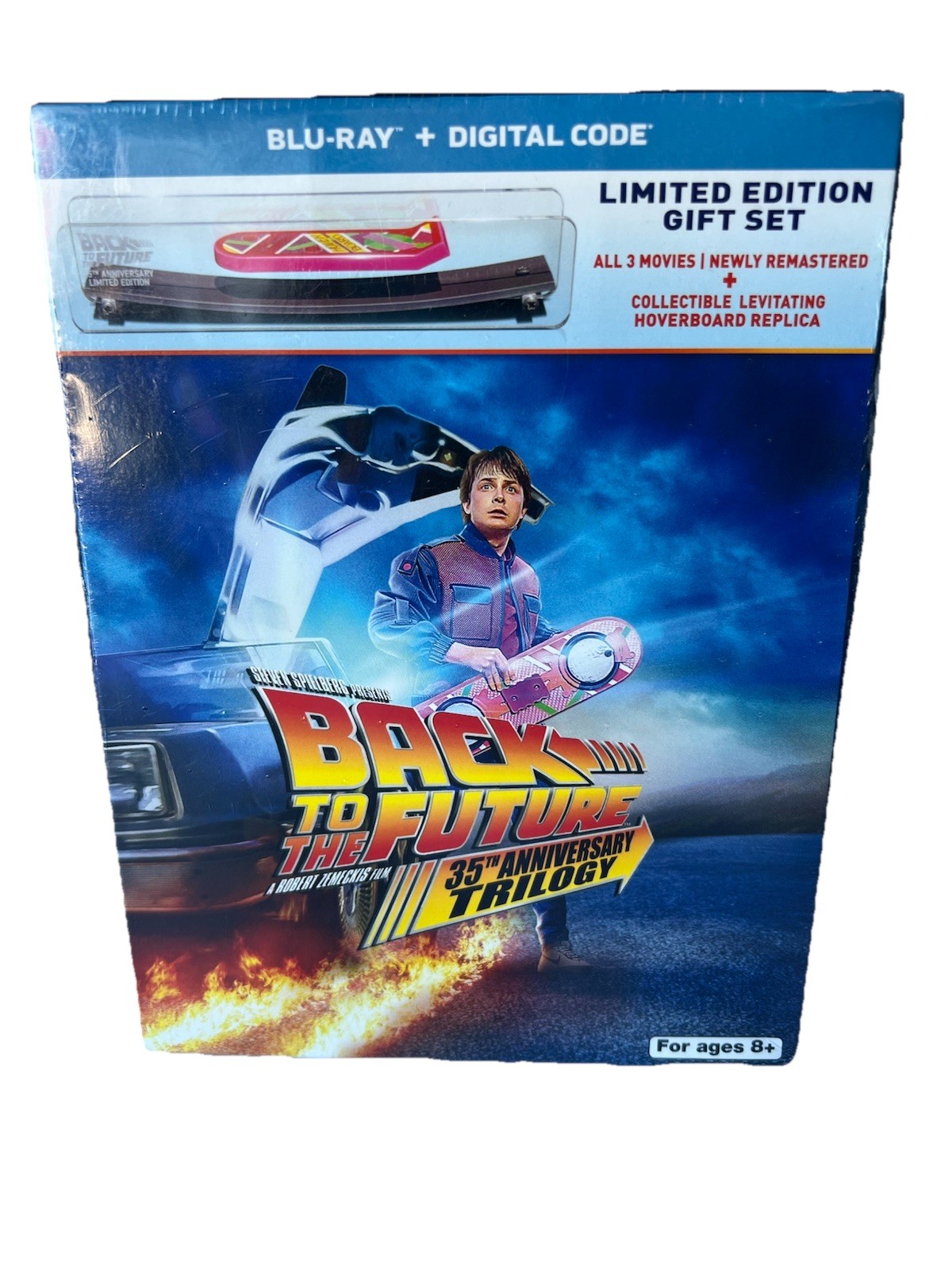 Back To The Future 35th Anniversary Trilogy Edition Blu Ray Exclusive Hoverboard