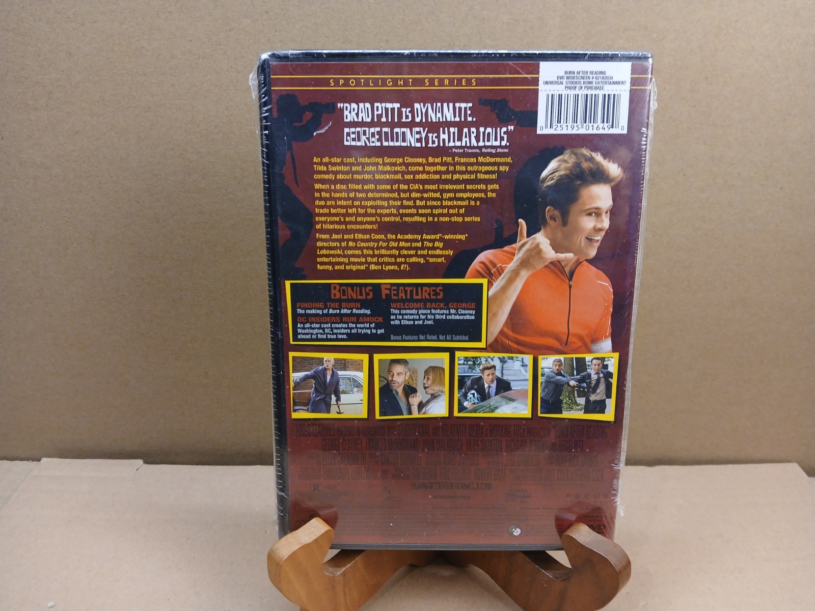 Burn After Reading DVD 2008 R 1 Hr. 36 Mins. George Clooney Brad Pitt New