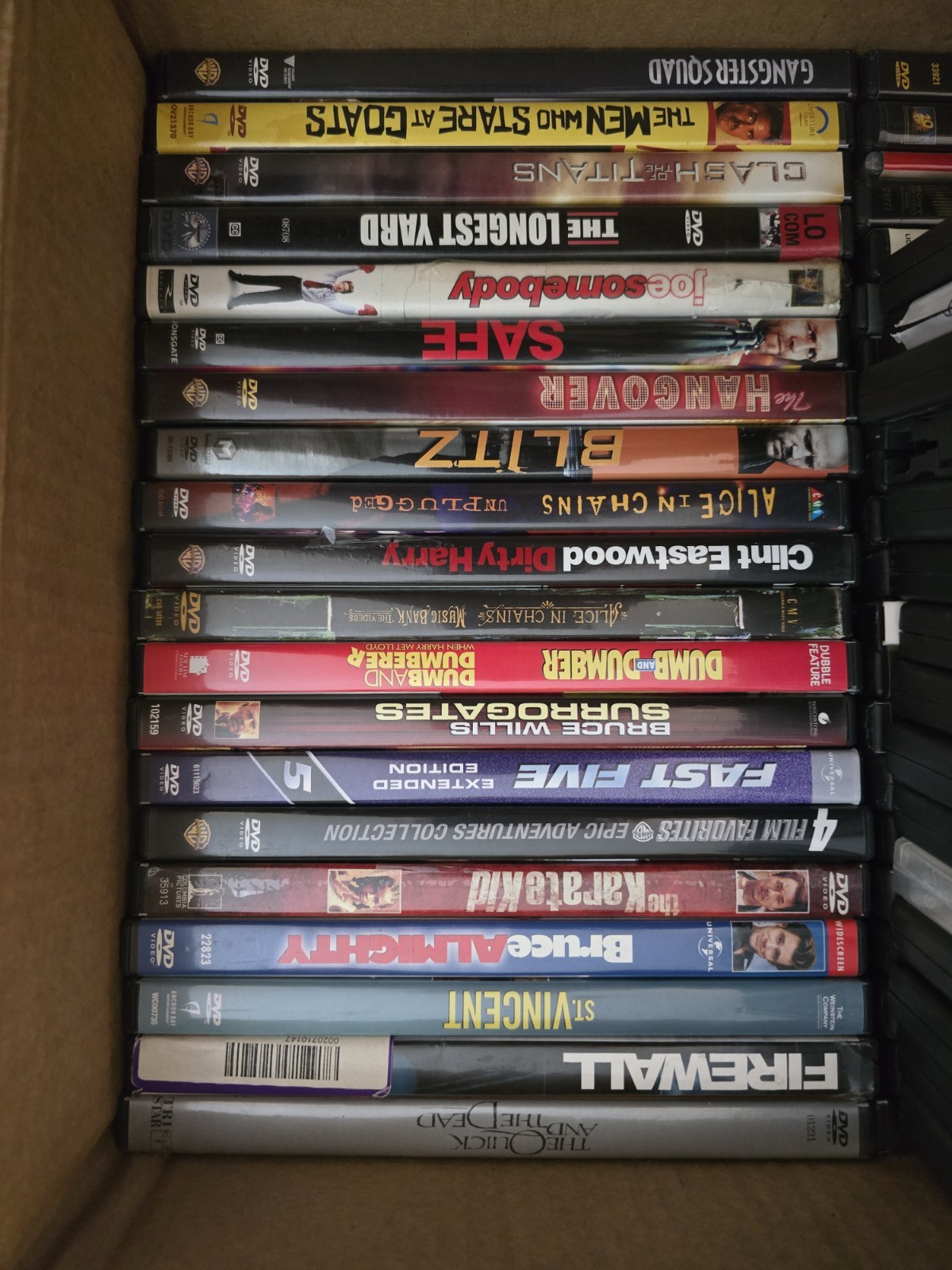 DVD MOVIES $5: YOU PICK–buy 4 movies, Get 2 movies Free