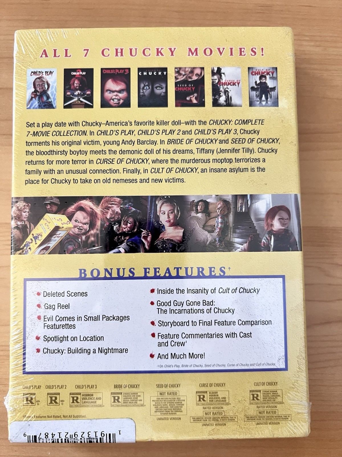 Chucky The Complete 7-Movie Collection DVD Box Set New Sealed – 7-Discs. – M1