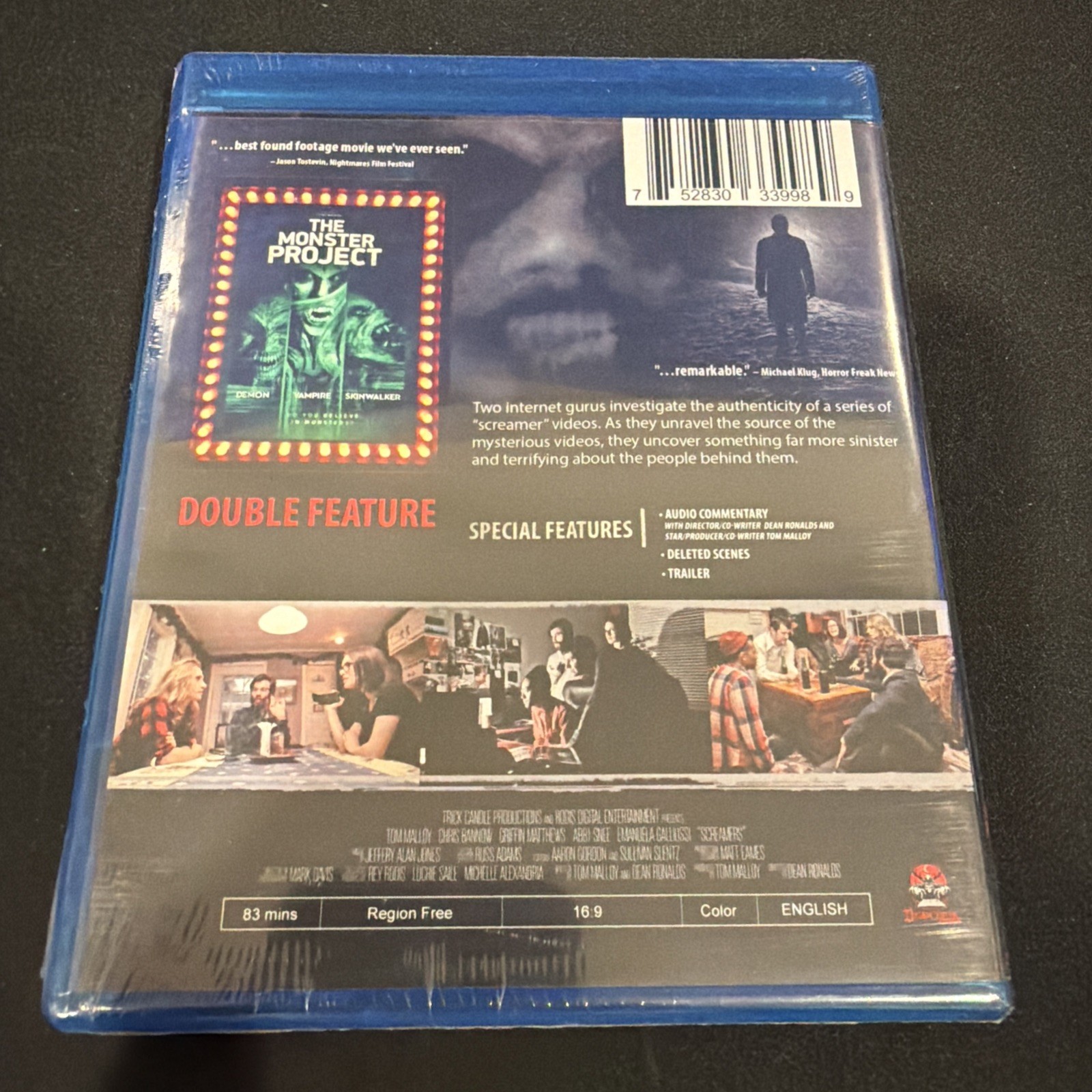 #Screamers / Monster Project (Double Feature) (Blu-ray, 2016) NEW
