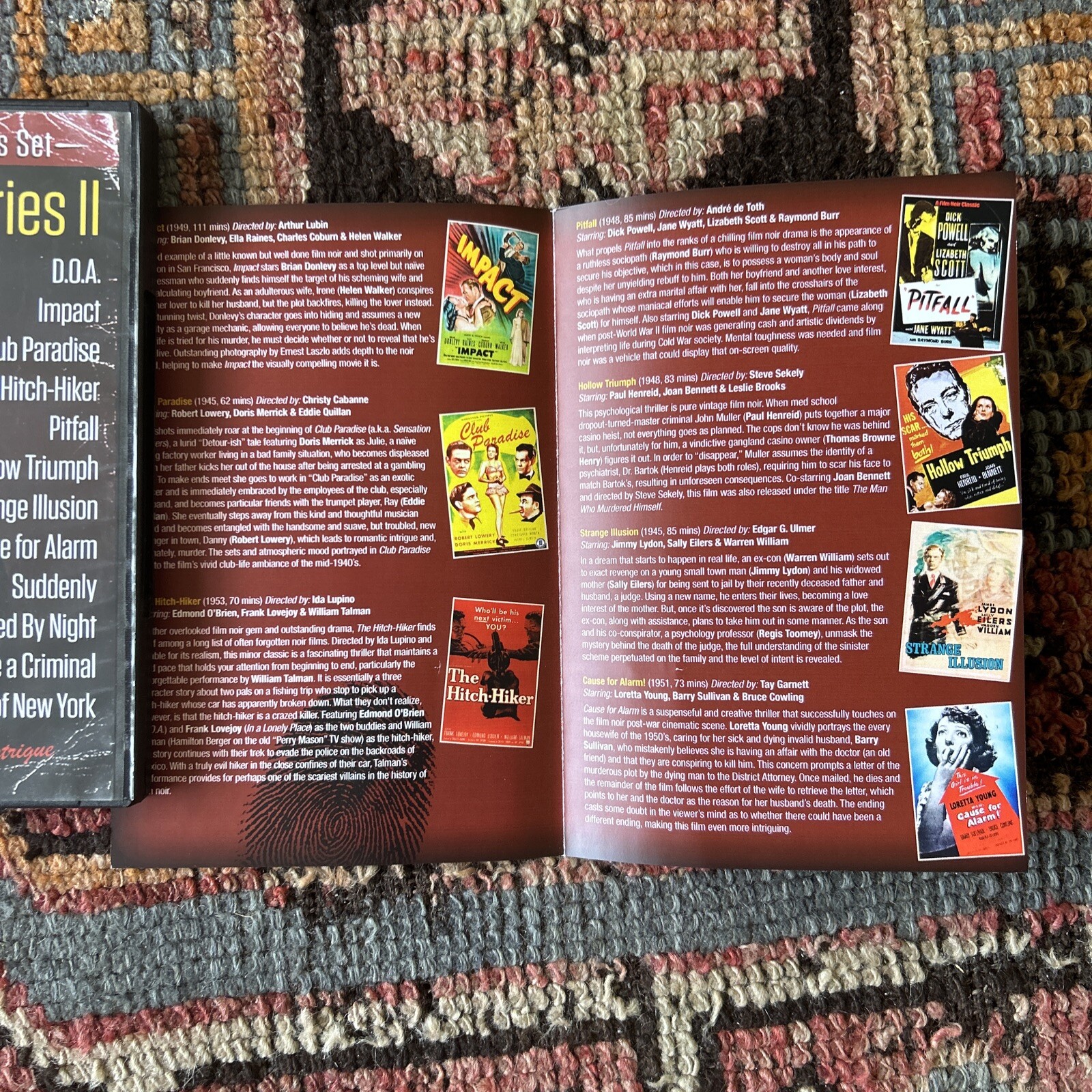 Dark Film Mysteries II (3-disc, DVD) film noir collector’s set 1940’s – 1950’s
