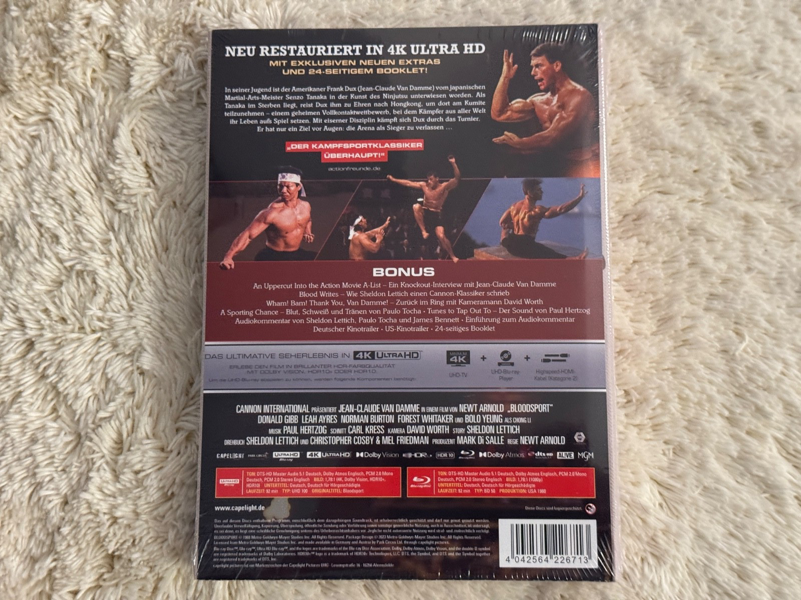 BRAND NEW SEALED) BLOODSPORT (4K UHD) ALL REGION SET