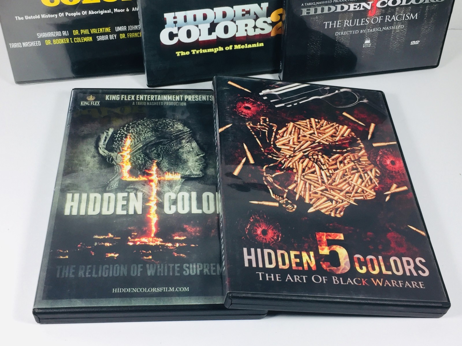 “HIDDEN COLORS” (TARIQ NASHEED) DVD SET (1-5) 1 2 3 4 5 (1 SEALED) KING FLEX++++