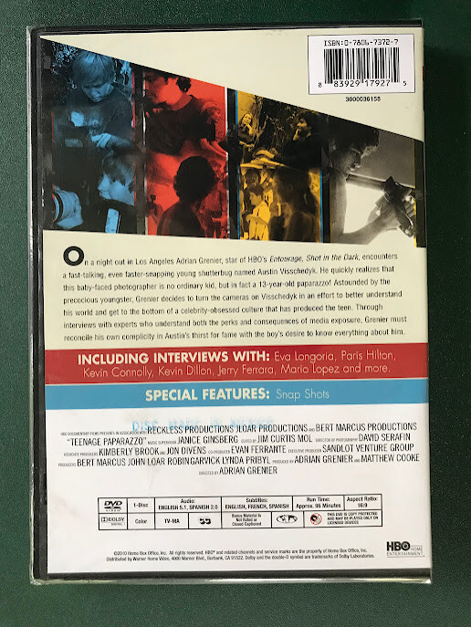 Teenage Paparazzo (DVD) 2010 documentary, NEW, MINT, FACTORY SEALED, Ohio seller