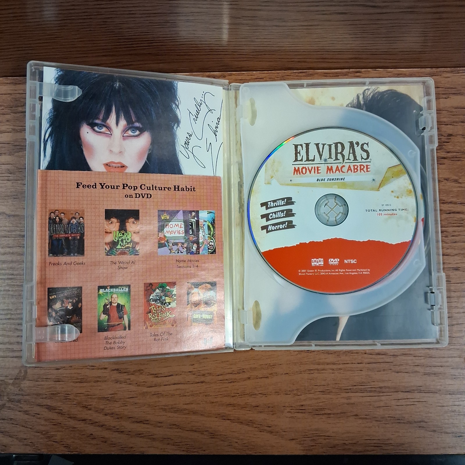 Elvira’s Movie Macabre Double Feature Blue Sunshine Monstroid (DVD, 2007) Horror