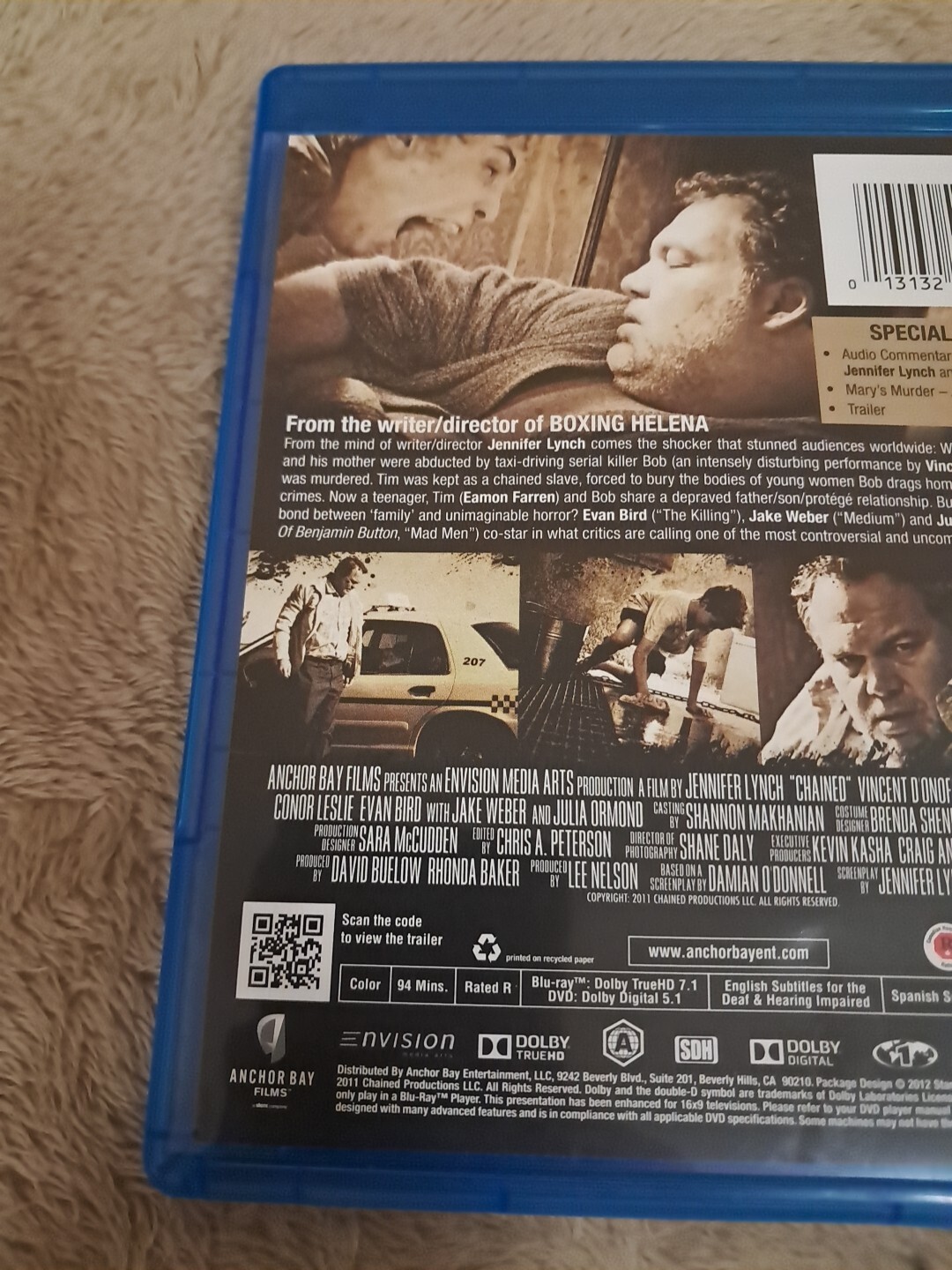 Chained (Blu-ray/DVD, Combo 2012) LIKE NEW – Horror Thriller EUC