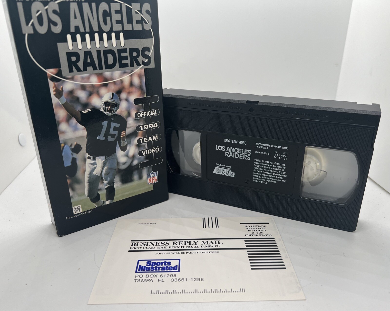 Los Angeles Raiders 1994 Official Team Video Yearbook (VHS, 1994) NFL