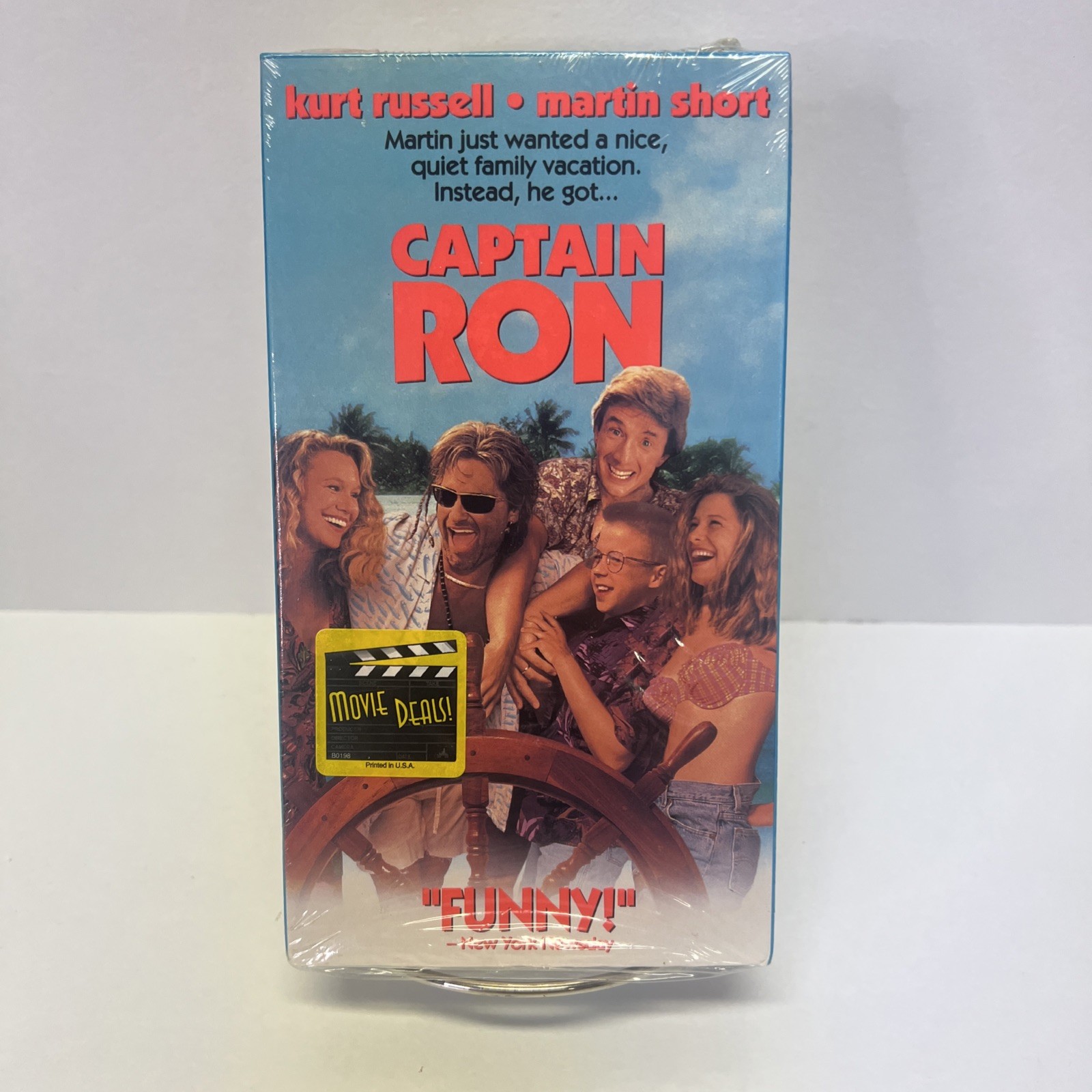 Captain Ron (VHS, 1993) Kurt Russell, Martin Short *FACTORY SEALED* RARE HTF OOP