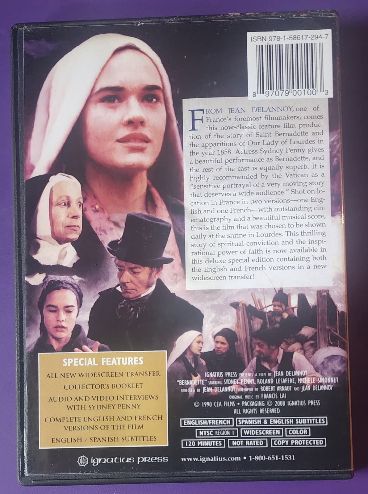 Bernadette Special Edition DVD w/Collector’s Booklet Sydney Penny Excellent Cond