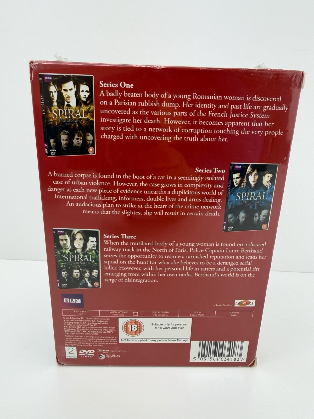 Spiral Engrenages – Series 1-3 – Complete (DVD, 2011, 7-Disc Set) New SEALED