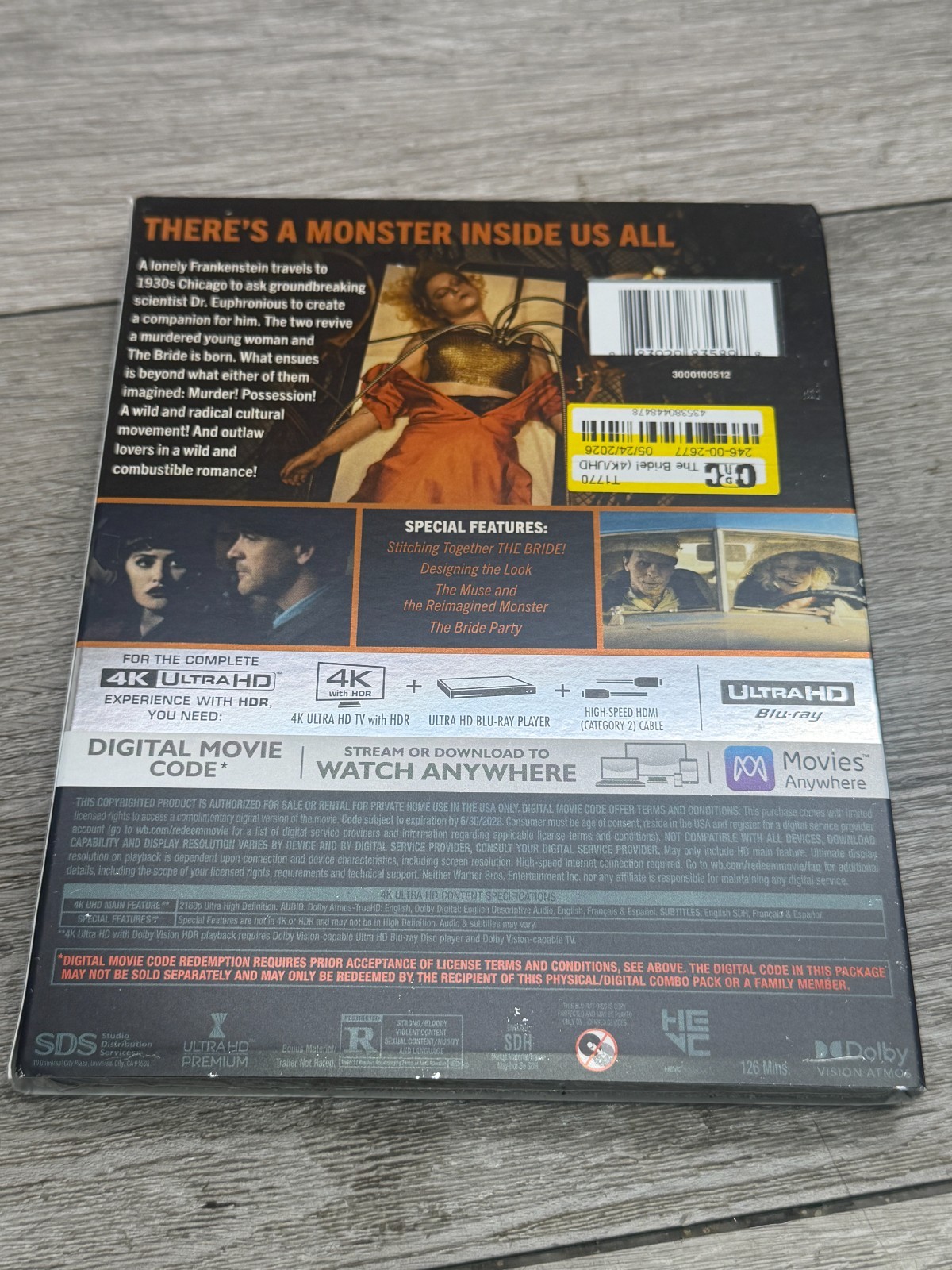 The Bride! [Like New 4K UHD Blu-ray] 4K Mastering Includes Digital Copy