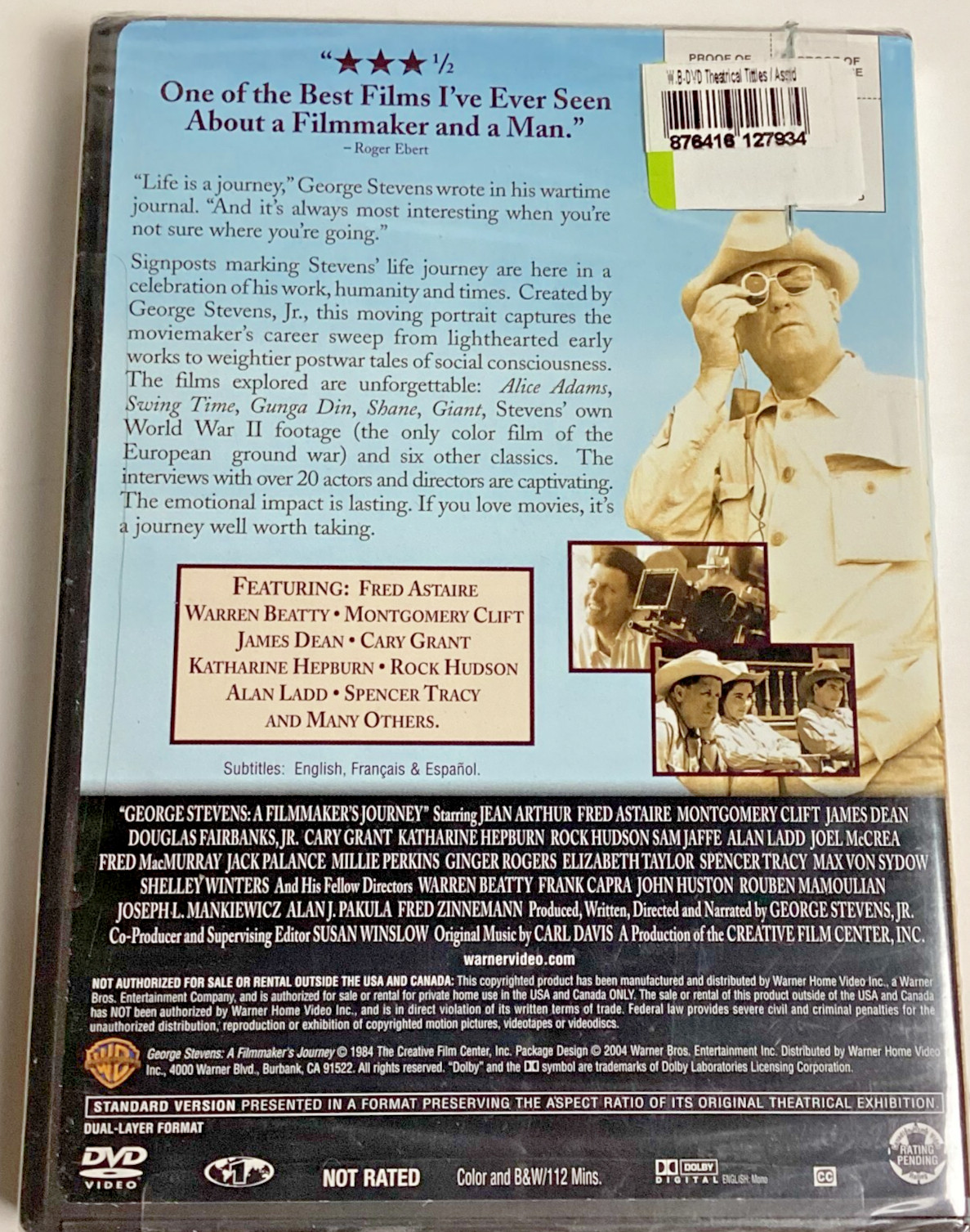 George Stevens: A Filmmaker’s Journey, DVD 1984
