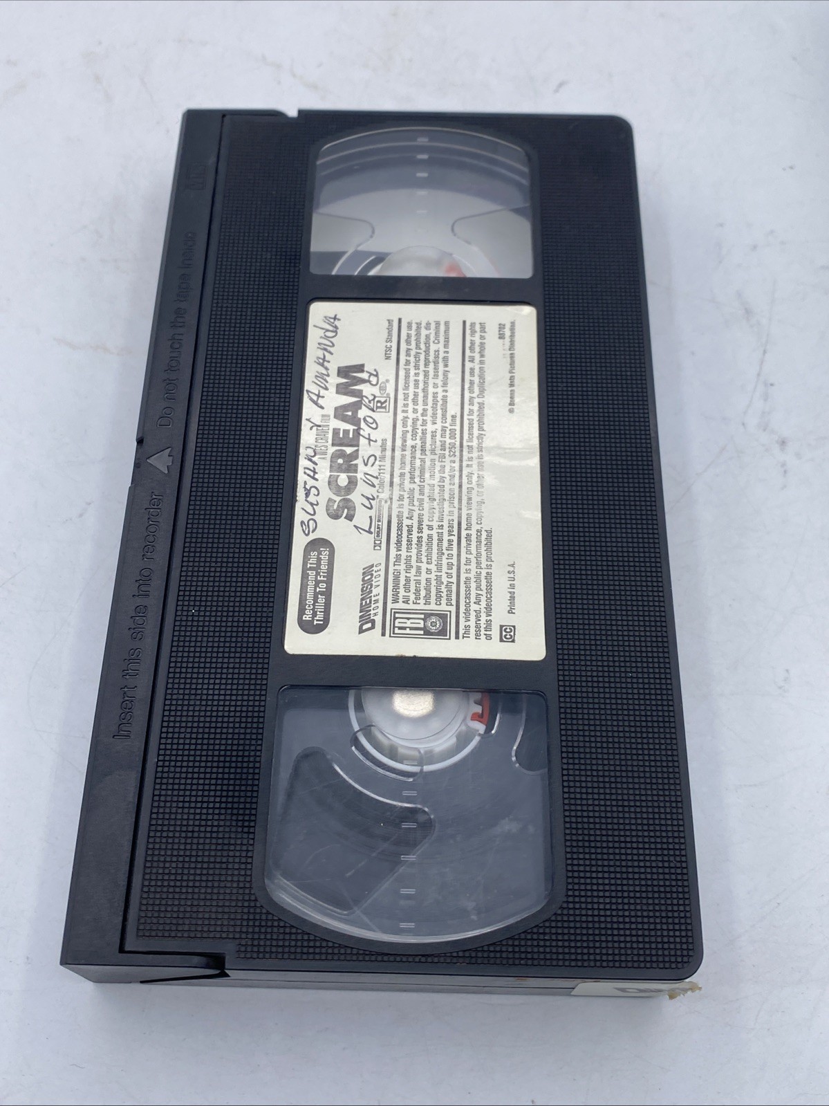 Scream (VHS, 1996, 10499) Wes Craven Horror Slasher GHOSTFACE Drew Barrymore