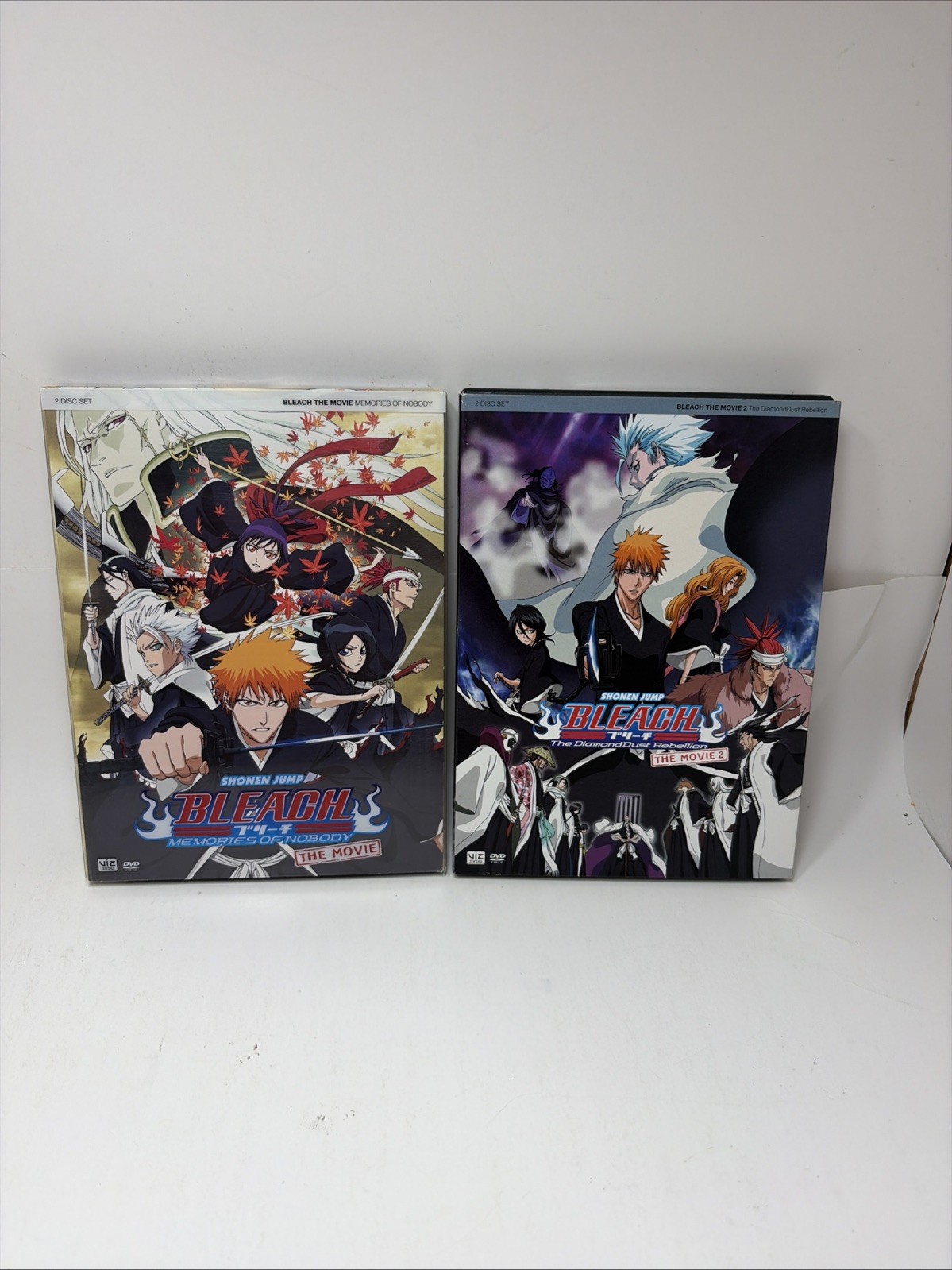 Lot: Bleach: Memories of Nobody Movies 1 & 2 (DVD, 2008) Anime With Slip Covers