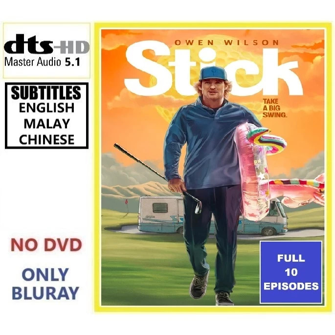 Stick (2025) [10 EPISODES] Comedy/Sport Brand New & Sealed