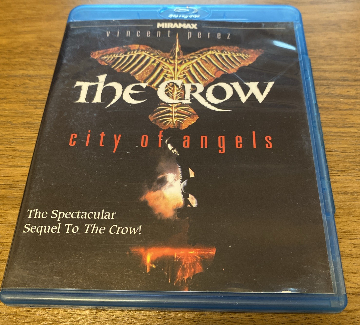 The Crow: City of Angels (Blu-ray, 1996) Miramax Vincent Perez Tim Pope Rare OOP