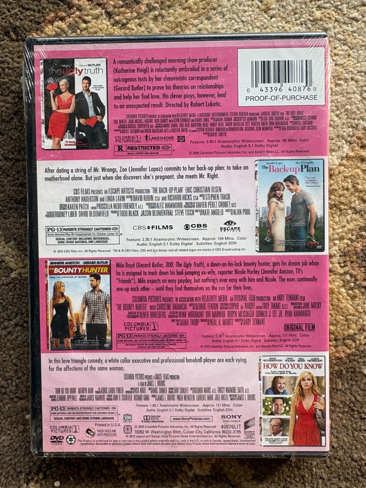Sale!-New-Columbia Pictures The Date Night 4-Movie Collection DVD PG-13