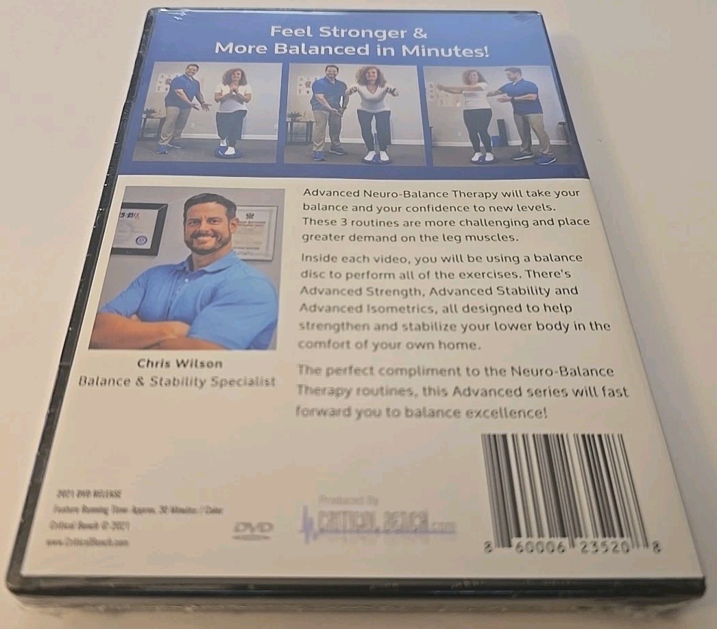 Advanced Neuro-Balance Therapy DVD New Sealed Chris Wilson Critical Bench