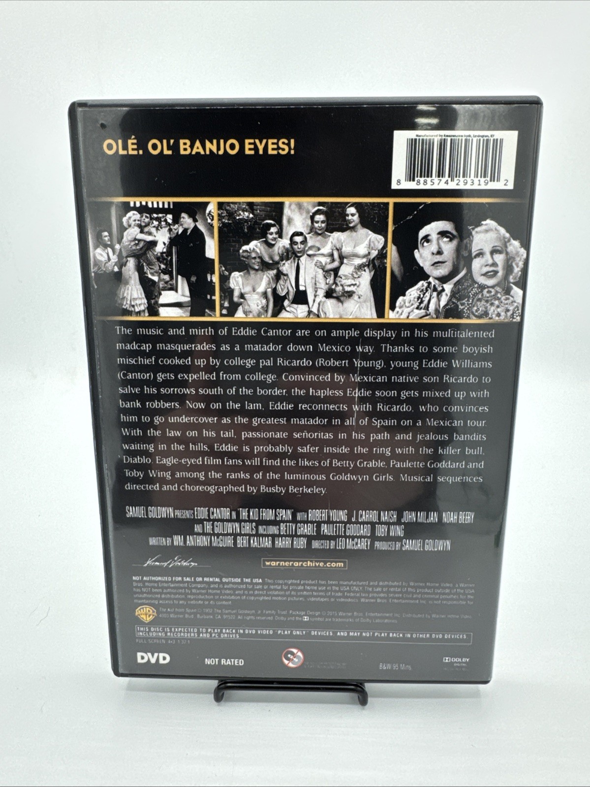 The Kid from Spain (DVD, 1932) Eddie Cantor / Archive Collection OOP
