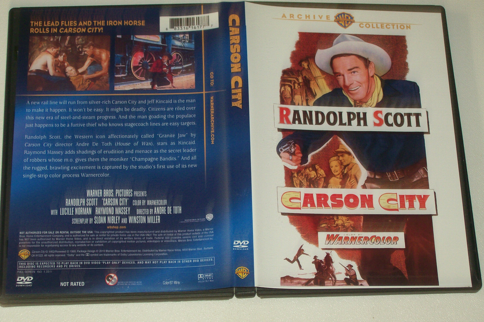 Carson City (DVD, 1952 Warner Archive Collection) Randolph Scott