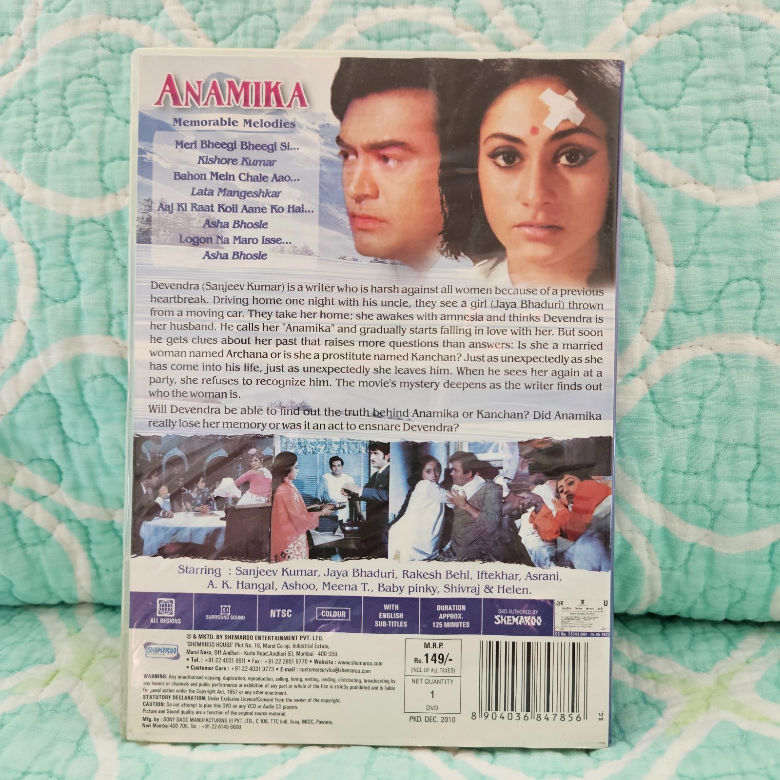 Lot of 10 Bollywood DVDs – Classics of the 60s and 70s