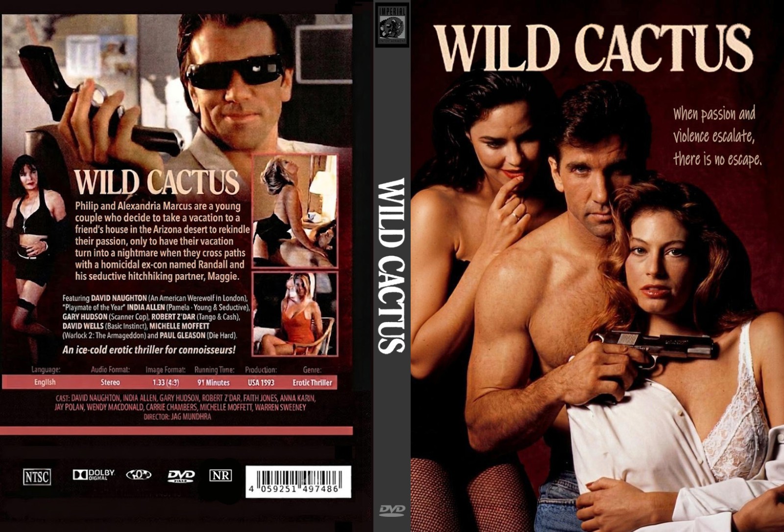 Wild Cactus (1993) rare Erotic Thriller OOP (retro 90’s movie)