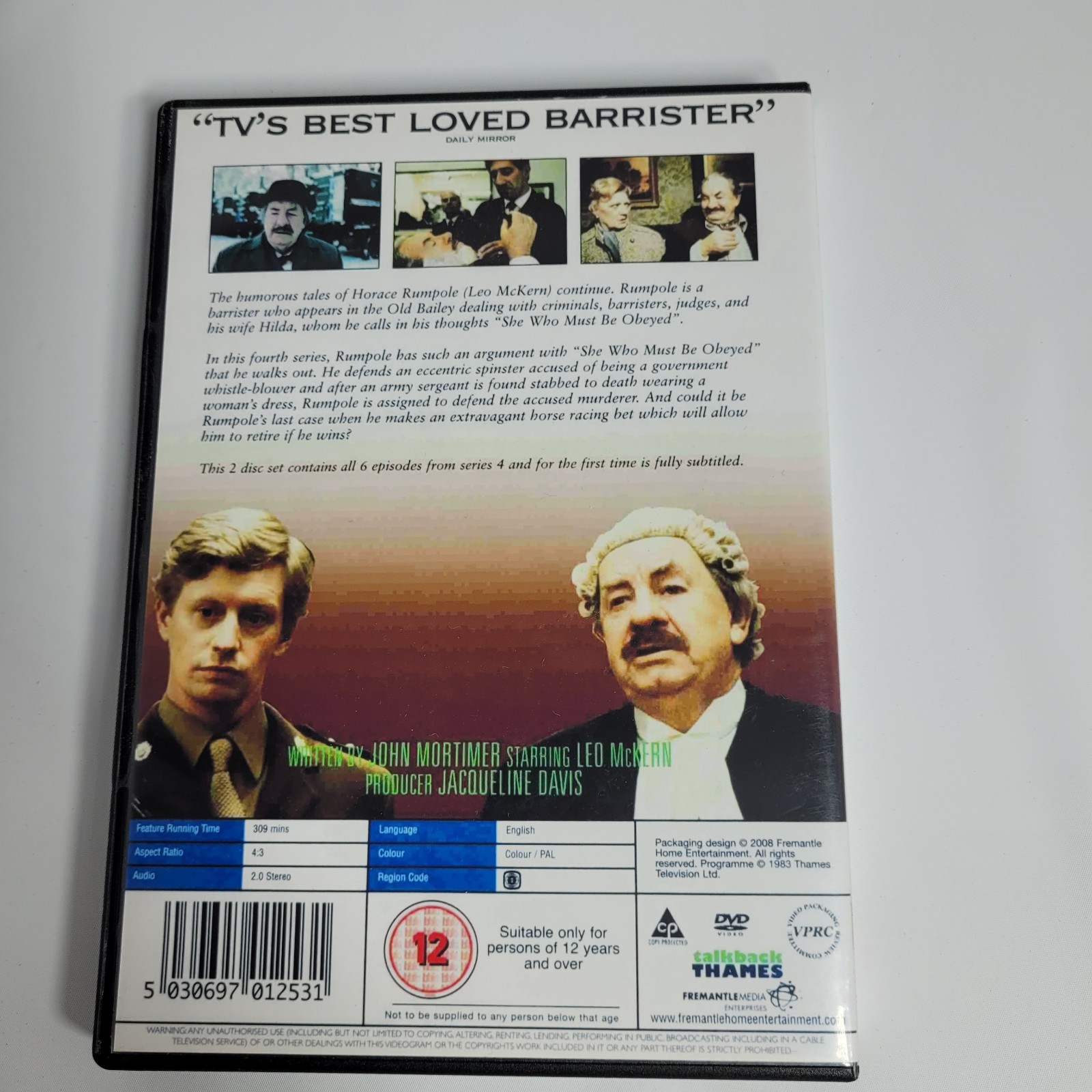 Rumpole of the Bailey, British Legal Drama, Complete DVD Set, 14 Discs, Vol. 1-7