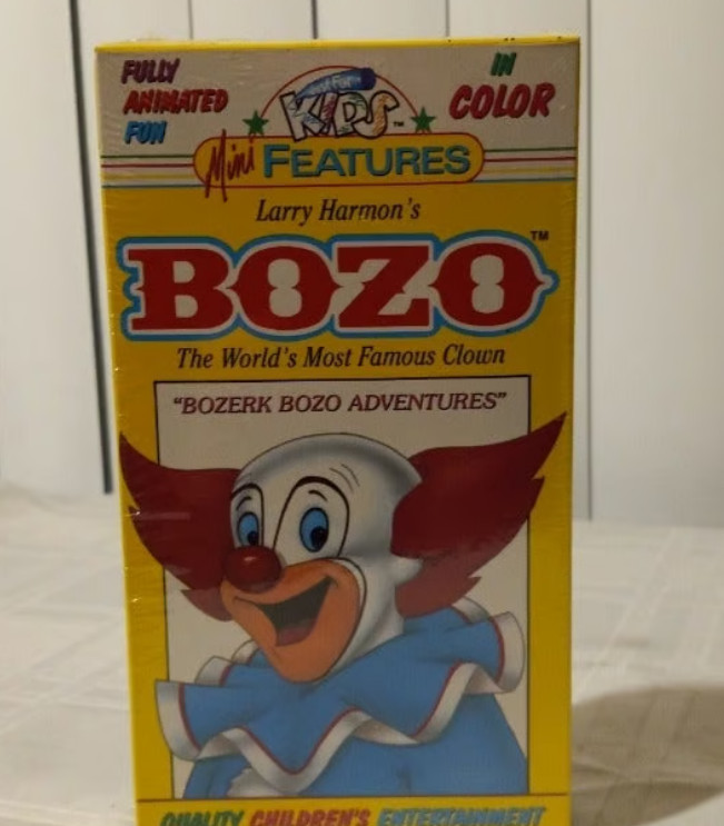 Larry Harmon’s BOZO The World’s Most Famous Clown Bozerk Bobo Adventures VHS New