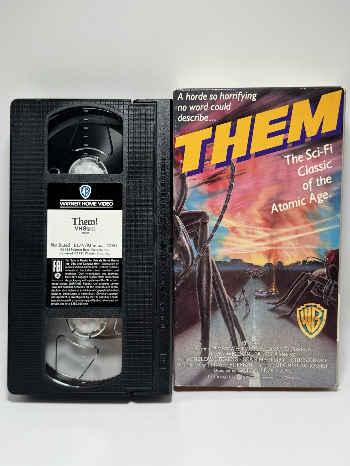 THEM (VHS) 1954 Classic SciFi James Whitmore James Arness Warner Home Video
