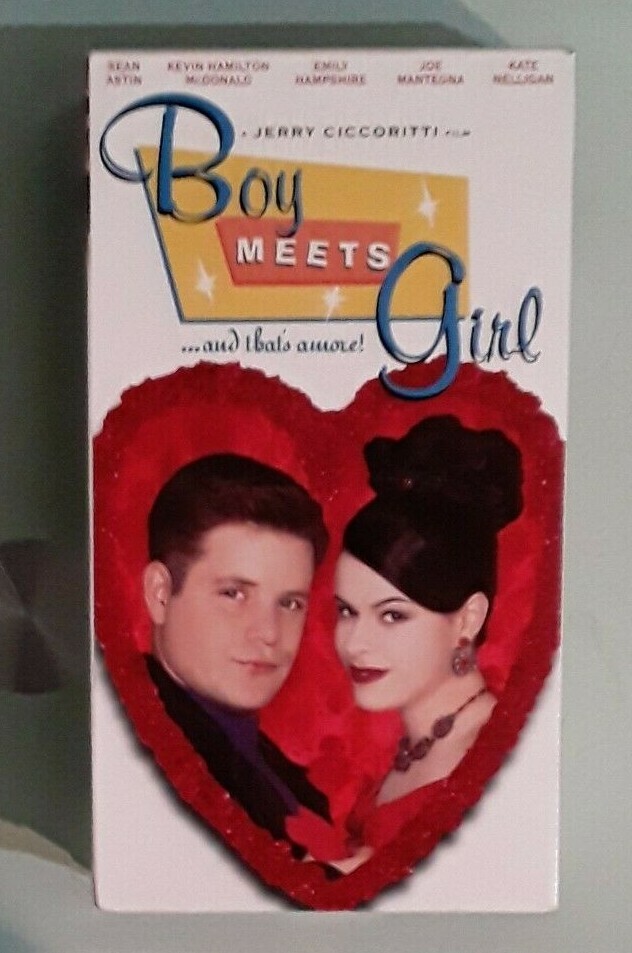 sean astin BOY MEETS GIRL kate nelligan / joe mantegna VHS VIDEOTAPE