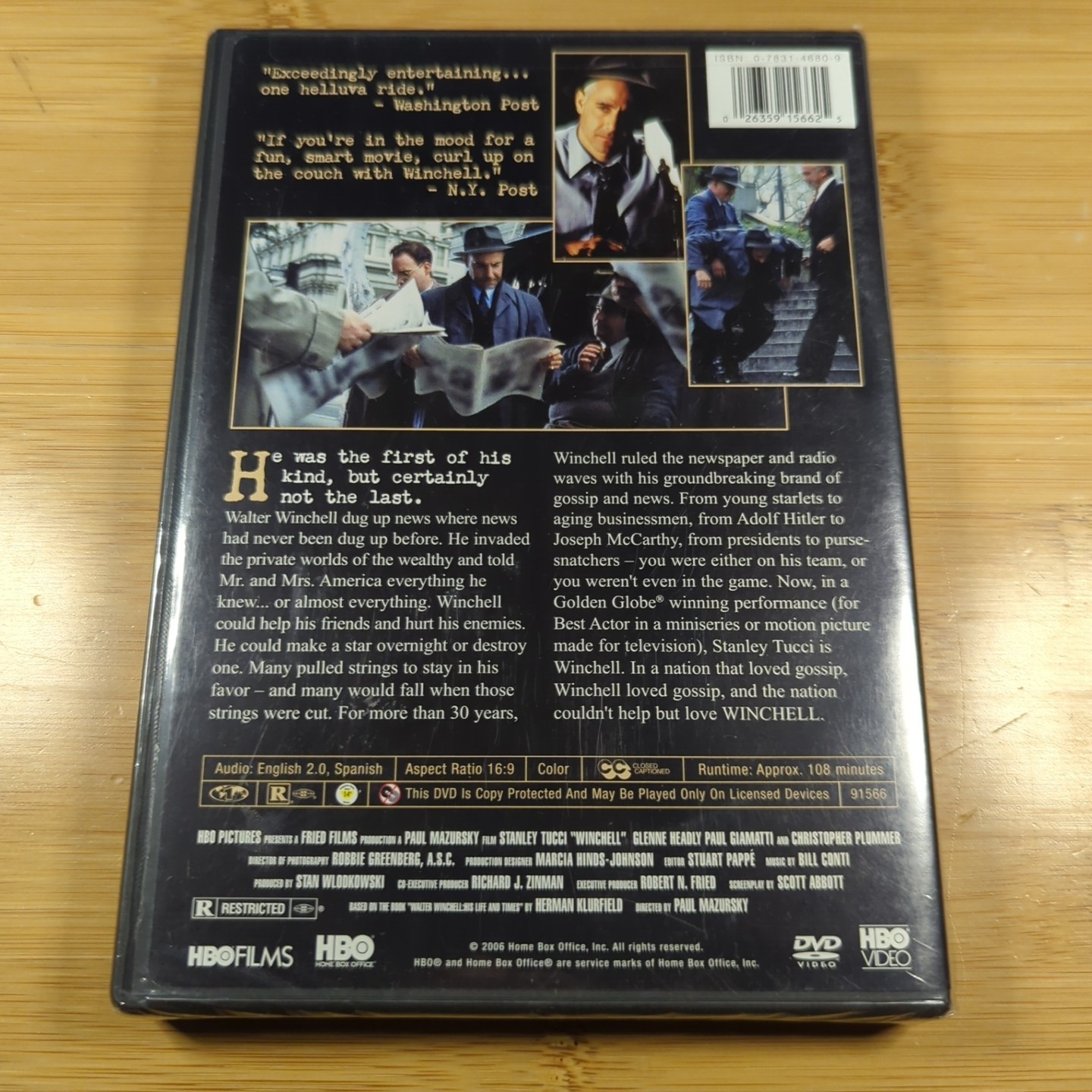 Winchell (DVD, 2006) Sealed Brand New Stanley Tucci Free Shipping!