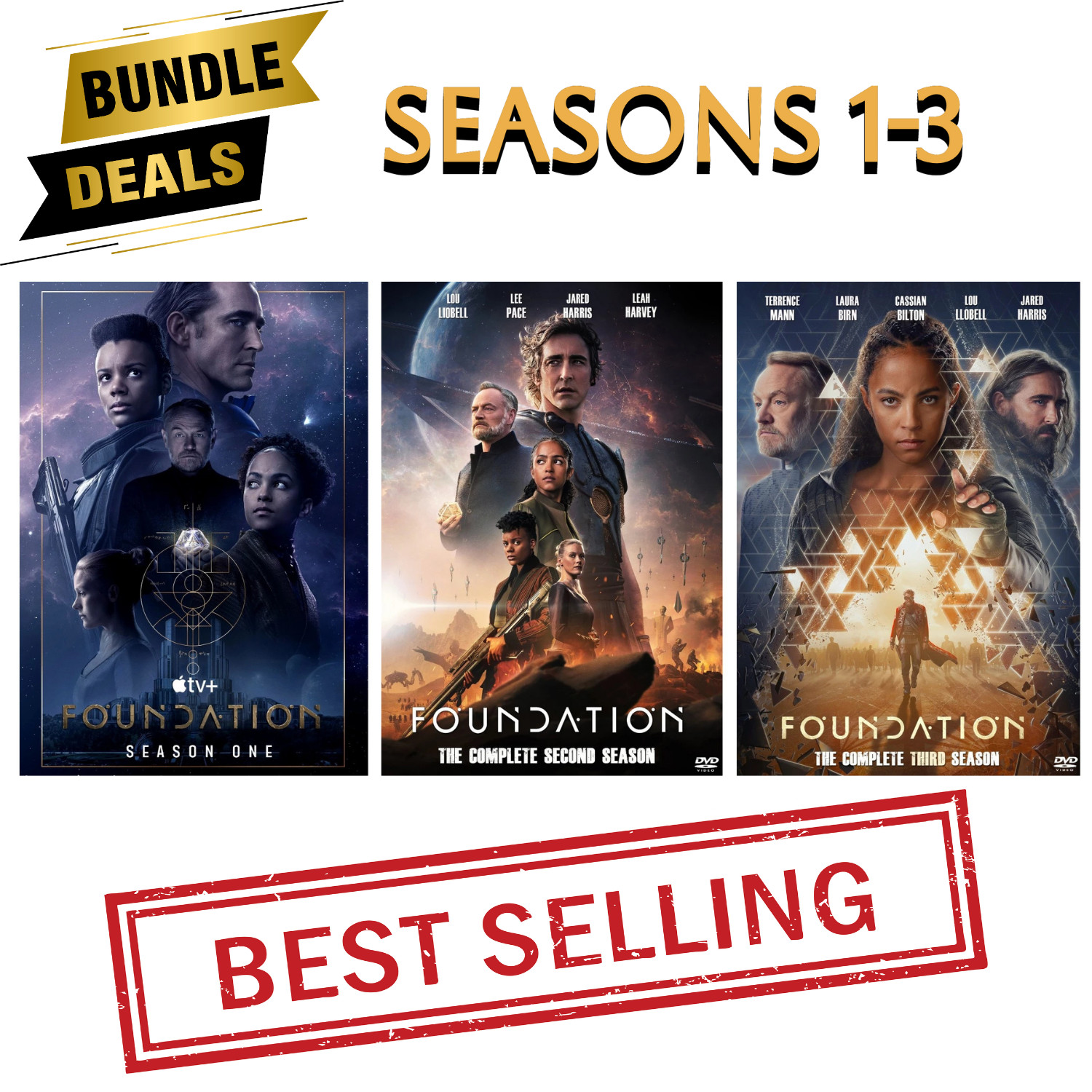 Foundation : TV Series DVD Full HD Season 1 2 3 (2021-2025) Updated Season 3