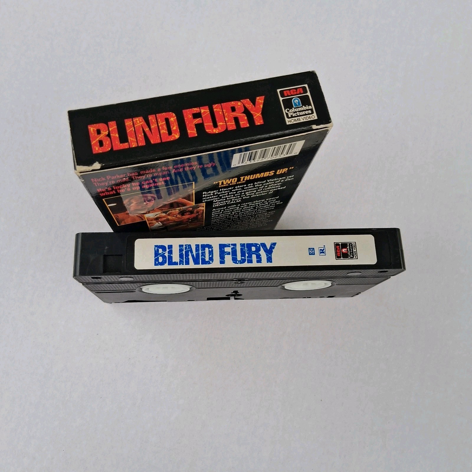 Blind Fury (VHS, 1990) RUTGER HAUER, Action, Blind, Lisa Blount, “TEX” Cobb