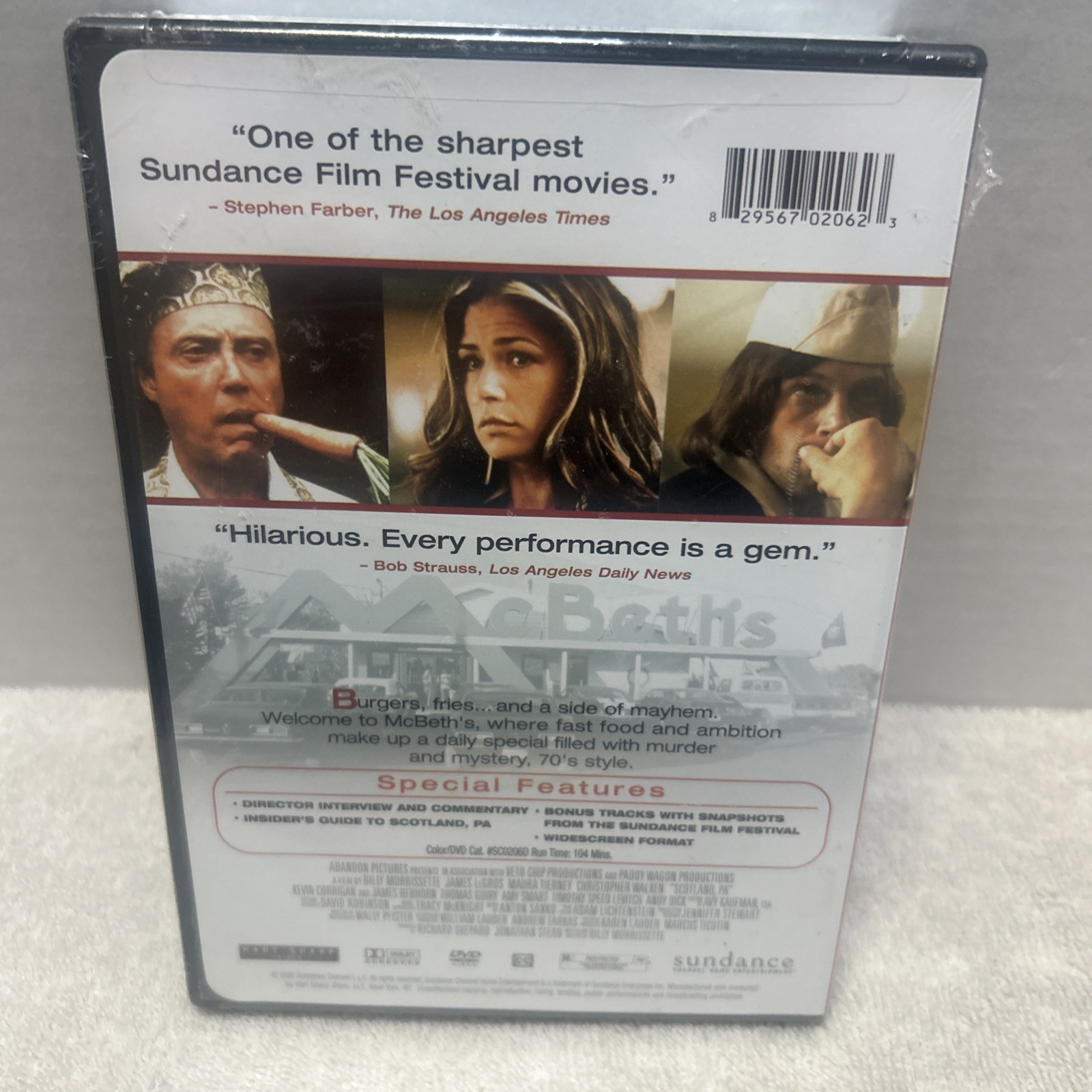SCOTLAND, PA – DVD – VERY RARE/OOPY! – CHRISTOPHER WALKEN – Sealed