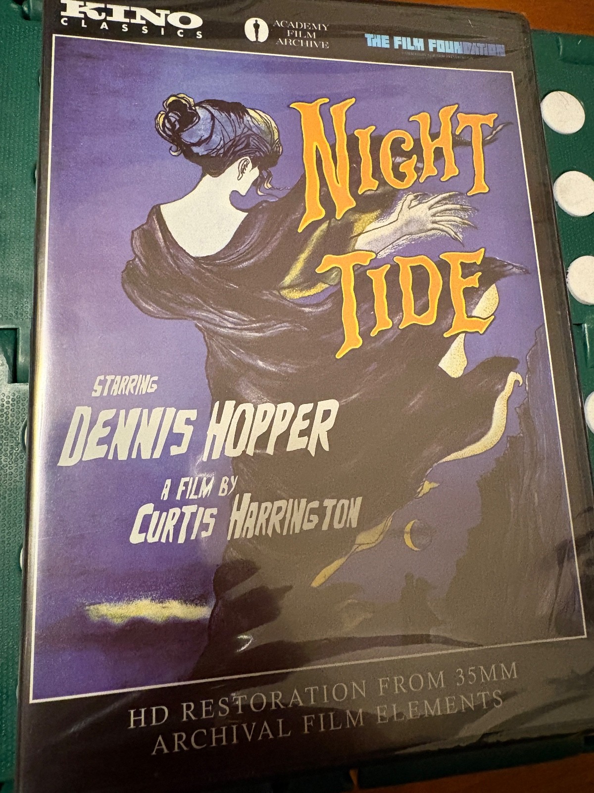 DVD Night Tide (1961) NEW, Sealed, Dennis Hopper, Kino Lorber, Free Shipping