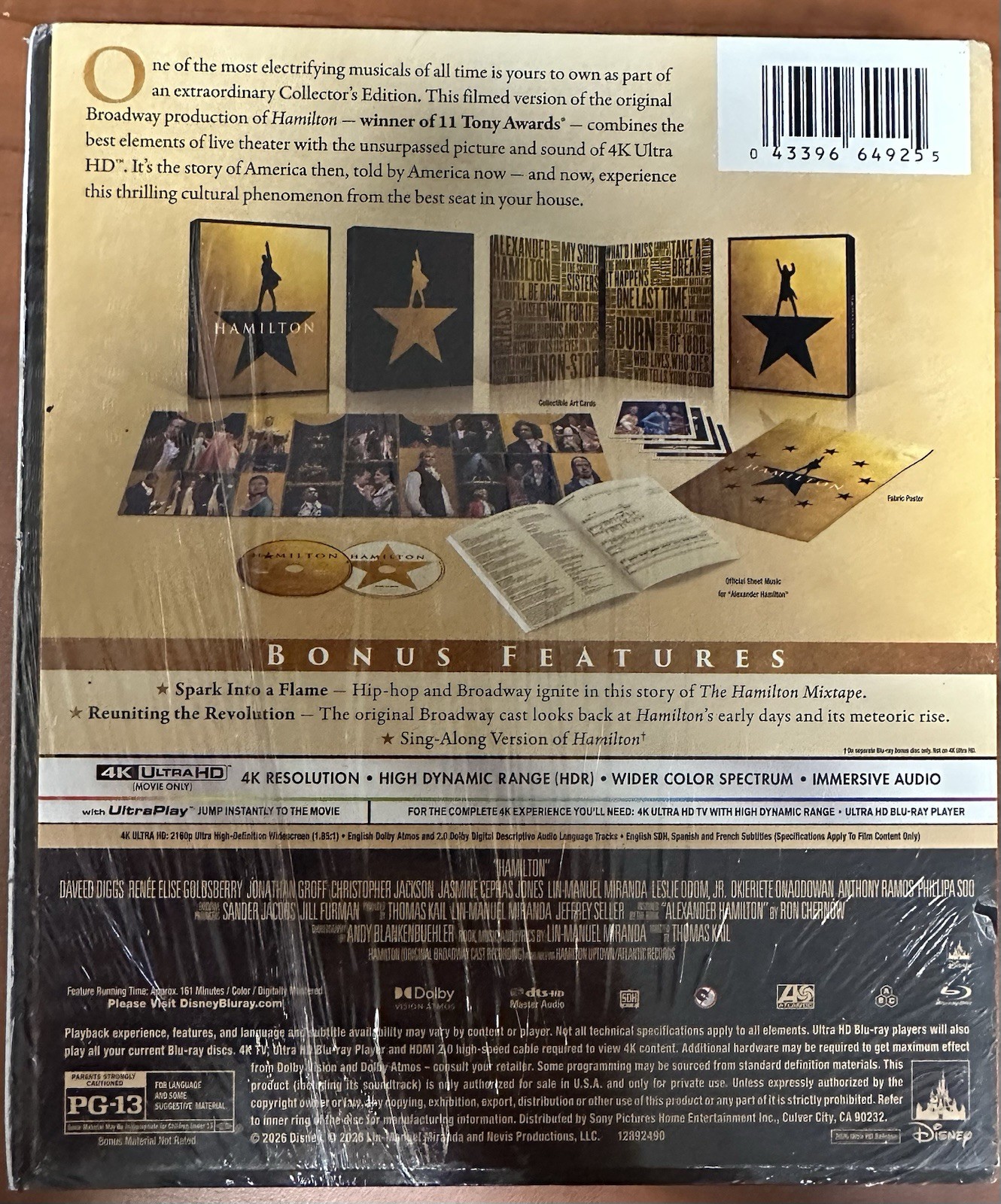 Hamilton (2020) (4K UHD – Collector’s Edition) New/Sealed