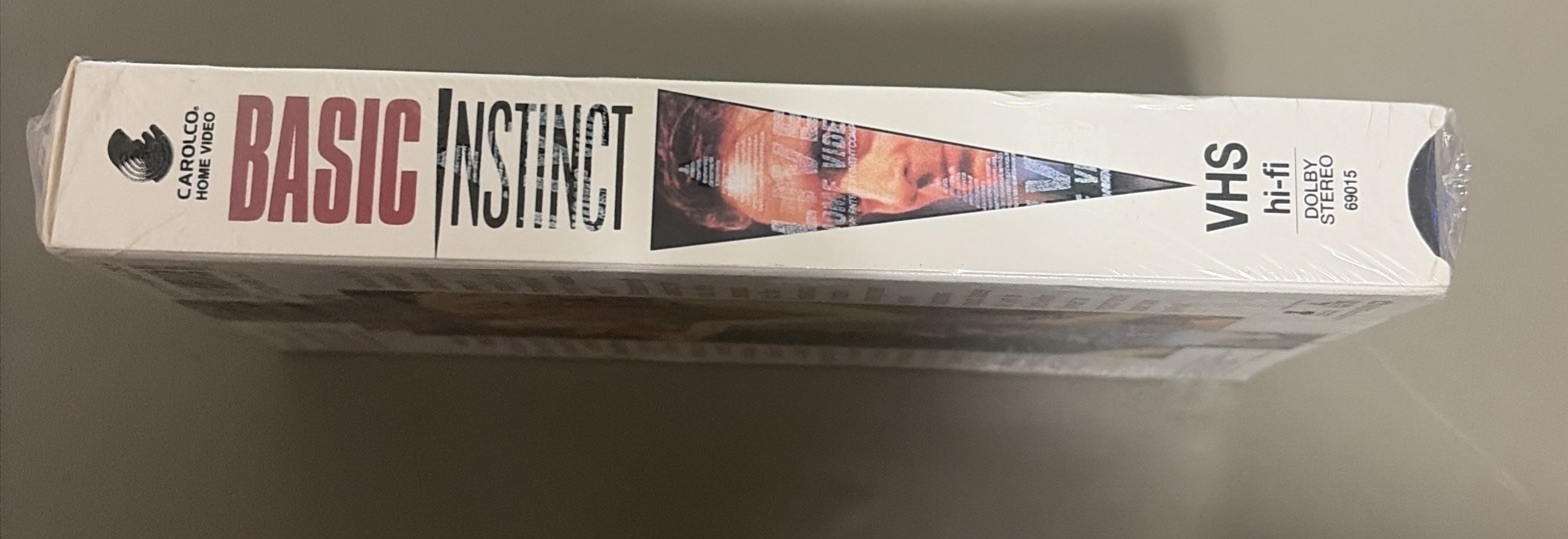 Basic Instinct (VHS 1992) New Thriller Michael Douglas, Sharon Stone, Free Ship