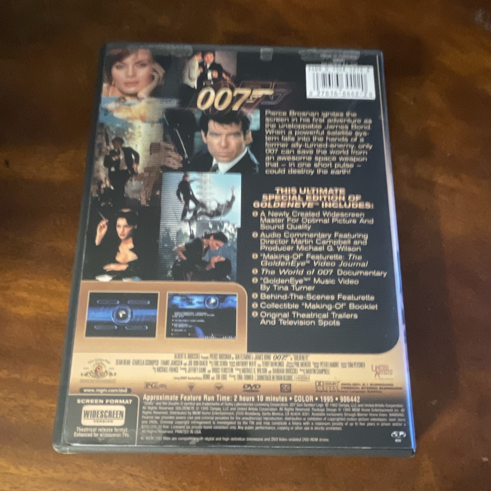 MGM GoldenEye DVD Special Edition Widescreen PG-13 1995 130 Min Brosnan