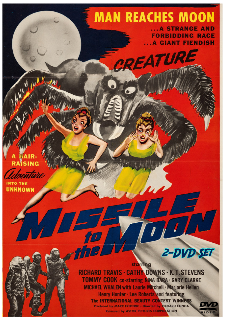 Missile To The Moon 1958 2-DVD B&W Color Sci-Fi Richard Travis Tommy Cook