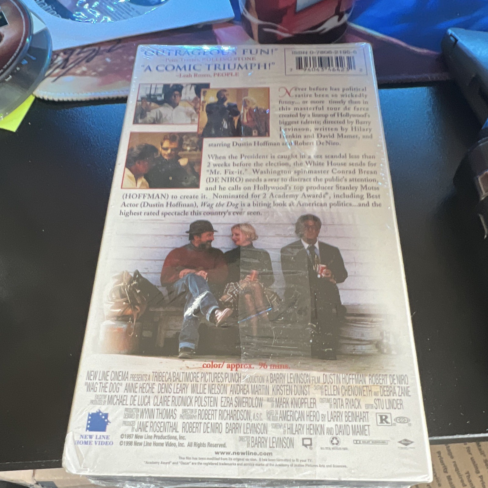 Wag the Dog 1998 VHS New Line Home Video Levinson De Niro Hoffman R NTSC