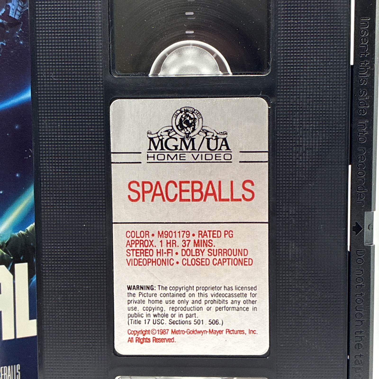 Spaceballs The Video (1988 First 1st Release, MGM/United VHS) Mel Brooks