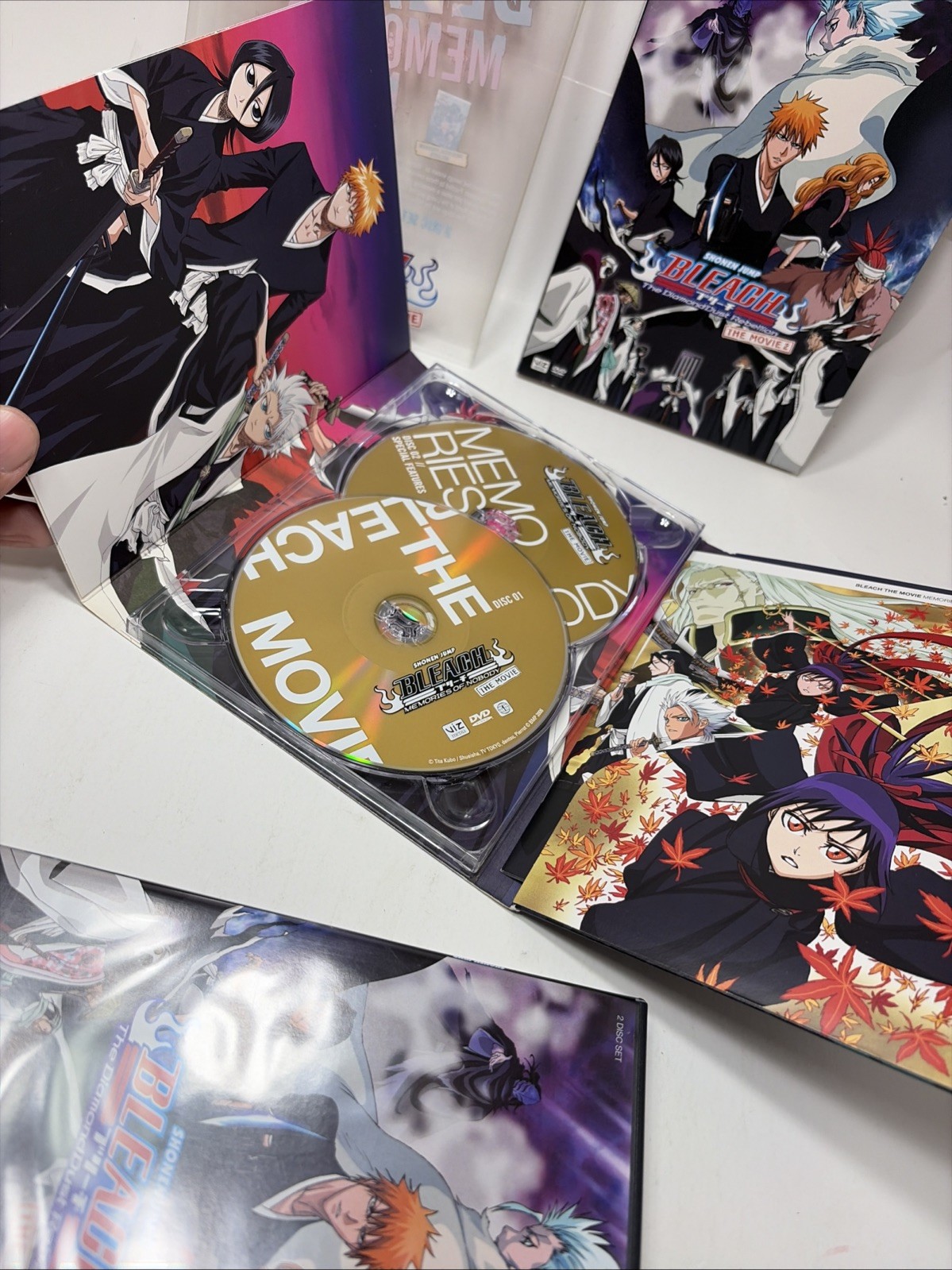 Lot: Bleach: Memories of Nobody Movies 1 & 2 (DVD, 2008) Anime With Slip Covers