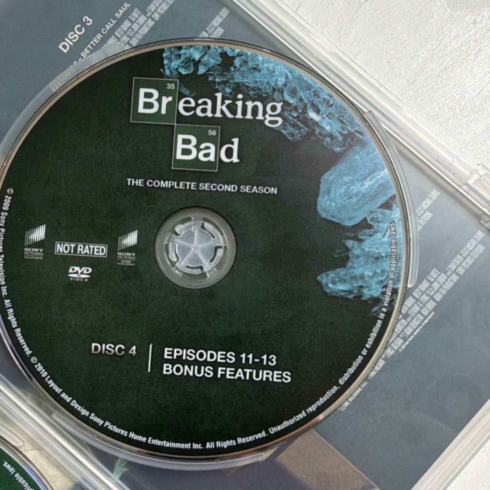 Sony Pictures HE: Breaking Bad Season 2 (DVD, 4-Disc Set) NR